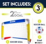 Franklin Sports Kids Soccer Goal with Ball & Pump - 24 X 16 - Image 3
