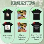 ISUNMEA Custom T-Shirts Design Your Own, Personalized Photos Shirts with Text/Image Customizable Cotton Tees for Men Women - Image 5