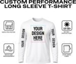 Custom Long Sleeve Shirts with UPF 50+ Sun Protection – Dry Fit Moisture-Wicking Performance Tee for Work, Gym & Sports - Image 4
