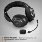 SteelSeries Arctis Nova 3P Wireless Multi-Platform Gaming Headset — Mobile App Control — 40 HR Battery — Neodymium Magnetic Drivers — 2.4GHz/Bluetooth — PS5, PS4, PC, Switch, Mobile — Black - Image 9