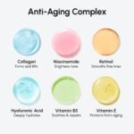 MAREE Face Moisturizer Retinol Cream for Face – Daily Wrinkle Cream for Women – Anti-Aging Face Cream – Facial Moisturizer with Collagen – Crema Hidratante Para la Cara for Skin Tightening - Image 6