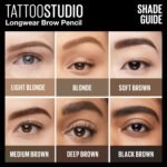 Maybelline TattooStudio Waterproof Eyebrow Pencil, Sharpenable, Longwear, Long Lasting, Pigmented Eyebrow Pencil for Defined Brows, Soft Brown, 1 Count - Image 8