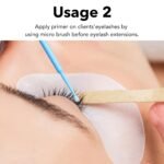 Eyelash Primer for Lash Extensions Cleanser Eyelash Extension Pre Treatment Lash Primer Easily Removes Proteins and Oils Longer Extension Retention Eyelash Extension Primer -15ML - Image 5