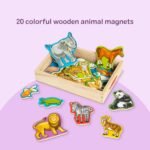 Melissa & Doug Wooden Animal Magnets Set (20 Pieces) – Farm, Zoo & Pet Fridge Magnets in Storage Box – Montessori Preschool Learning Toys for Toddlers & Kids Ages 2+ - FSC-Certified - Image 7