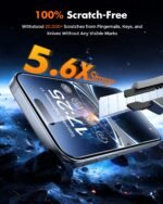 UNBREAKcable for iPhone 16 Pro Screen Protector [Quick-Installation Box] 3-Pack 9H+ Hardness Shatterproof Tempered Glass [99.99% HD Clear] [Case Friendly] [Bubble Free] for iPhone 16 Pro 6.3" - Image 4