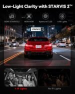 REDTIGER F17 4K 3 Channel Dash Cam, STARVIS 2 IMX675 HDR, 2160P+1080P+1080P Front Inside and Rear Triple Car Camera with 64GB Card, 5.8GHz WiFi GPS, IR Night Vision, G Sensor, WDR, Parking Mode - Image 4