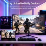 ZZA 27 Inch Curved Gaming Monitor 280Hz, FHD 1080P PC Monitor, 1ms Gamer Screen, AMD FreeSync Premium, 100% sRGB, VESA Mountable, Eye Care Computer Monitor for Gaming Home Office - Image 7