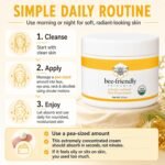 BeeFriendly® Organic Face and Eye Cream, All In One 2 oz | USDA Certified Organic, All In One Natural Face, Eye, Neck, Decollete Cream, Reduces Wrinkles & Lines - Image 8
