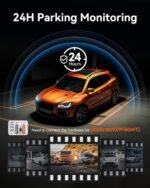 WOLFBOX G850 12" 4K Rear View Mirror Camera with 5.8GHz WiFi and Voice Control, Smart Mirror Dash Cam Front and Rear, Backup Camera with 1080P, Dash Cam with WDR, Includes 64GB Card & GPS - Image 5