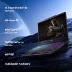 msi Cyborg 15.6 inch FHD 144Hz Gaming Laptop, Intel Core 7 240H, NVIDIA GeForce RTX 5060, 16GB RAM, 1TB SSD, WiFi 6E, RGB Backlit Keyboard, w/Assy Cooling Pad HDMI Cable, Windows 11 Pro - Image 4