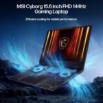 msi Cyborg 15.6 inch FHD 144Hz Gaming Laptop, Intel Core 7 240H, NVIDIA GeForce RTX 5060, 16GB RAM, 1TB SSD, WiFi 6E, RGB Backlit Keyboard, w/Assy Cooling Pad HDMI Cable, Windows 11 Pro - Image 5