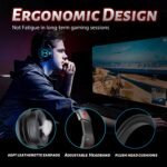 Edifier G2II Gaming Headset for PC PS4 USB Wired Gaming Headphones with 7.1 Surround Sound with Noise Canceling Microphone and RGB Light 50mm Driver Compatible with Mac Desktop PC Black - Image 9