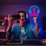 Gaming Neon Sign, Dimmable LED Headset Gamer Neon Light Can't Hear You I'm Gaming Lights Signs, Headphone Light up Game Signs for Game Zone Video Room Wall Decor for Boy Men Teen Gifts - Image 3