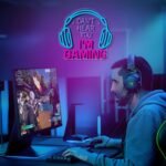 Gaming Neon Sign, Dimmable LED Headset Gamer Neon Light Can't Hear You I'm Gaming Lights Signs, Headphone Light up Game Signs for Game Zone Video Room Wall Decor for Boy Men Teen Gifts - Image 8
