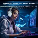 Acer 2.4GHz Wireless Gaming Headsets for PS5, PS4, PC, Switch, Tri-Mode Gaming Headphones with Noise Canceling Mic, Stereo Sound, 40+Hr Battery, 50mm Drivers - White - Image 6