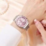 OLEVS Womens Watch Fashion Dress Diamond Female Watches for Ladies Analog Quartz Stainless Steel Waterproof Luminous Day Date Two Tone Wristwatch - Image 3