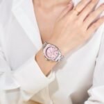 OLEVS Womens Watch Fashion Dress Diamond Female Watches for Ladies Analog Quartz Stainless Steel Waterproof Luminous Day Date Two Tone Wristwatch - Image 5