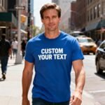Custom T Shirts for Women Men Front & Back Personalized Tee Shirt Add Your Own Design with Image Text Logo - Image 4