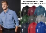 INK STITCH Men W100 Custom Personalized Embroidery Add Logo Texts Easy Care Long Sleeve Dress Buttondown Shirts - Image 3