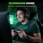 Acer Wireless Gaming Headset for Xbox Series X|S & Xbox One, Bluetooth 5.4 Headphones with Noise Canceling Mic, 3D Surround Sound, 40H Battery, Compatible with PC, PS5, Switch, Mac - Black Green - Image 7