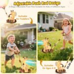 Nicmore Automatic Bubble Machine for Toddler 1-3: Giraffe Bubble Lawn Mover Outdoor Toy for 1 2 3 4 5 Year Old Boy Girl - Push or Handheld Bubble Maker Blower for Age 1-3 Kids Birthday Gifts - Image 6