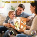 Nicmore Automatic Bubble Machine for Toddler 1-3: Giraffe Bubble Lawn Mover Outdoor Toy for 1 2 3 4 5 Year Old Boy Girl - Push or Handheld Bubble Maker Blower for Age 1-3 Kids Birthday Gifts - Image 8