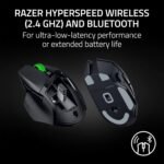 Razer Basilisk V3 X HyperSpeed Customizable Wireless Gaming Mouse: Mechanical Switches Gen-2-5G Advanced 18K Optical Sensor - Chroma RGB - 9 Programmable Controls - 285 Hr Battery - Classic Black - Image 4