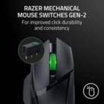 Razer Basilisk V3 X HyperSpeed Customizable Wireless Gaming Mouse: Mechanical Switches Gen-2-5G Advanced 18K Optical Sensor - Chroma RGB - 9 Programmable Controls - 285 Hr Battery - Classic Black - Image 7