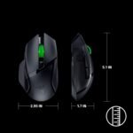 Razer Basilisk V3 X HyperSpeed Customizable Wireless Gaming Mouse: Mechanical Switches Gen-2-5G Advanced 18K Optical Sensor - Chroma RGB - 9 Programmable Controls - 285 Hr Battery - Classic Black - Image 9