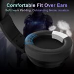 Jeecoo V20U USB Pro Gaming Headset for PC - 7.1 Surround Sound Headphones with Noise Cancelling Microphone- Memory Foam Ear Pads RGB Lights for Laptops - Image 6