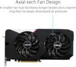 ASUS Dual NVIDIA GeForce RTX 3060 Ti V2 OC Edition Gaming Graphics Card (PCIe 4.0, 8GB GDDR6 Memory, LHR, HDMI 2.1, DisplayPort 1.4a, Axial-tech Fan Design, Dual BIOS, Protective Backplate) (Renewed) - Image 4