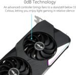 ASUS Dual NVIDIA GeForce RTX 3060 Ti V2 OC Edition Gaming Graphics Card (PCIe 4.0, 8GB GDDR6 Memory, LHR, HDMI 2.1, DisplayPort 1.4a, Axial-tech Fan Design, Dual BIOS, Protective Backplate) (Renewed) - Image 5