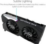 ASUS Dual NVIDIA GeForce RTX 3060 Ti V2 OC Edition Gaming Graphics Card (PCIe 4.0, 8GB GDDR6 Memory, LHR, HDMI 2.1, DisplayPort 1.4a, Axial-tech Fan Design, Dual BIOS, Protective Backplate) (Renewed) - Image 6