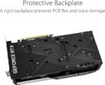 ASUS Dual NVIDIA GeForce RTX 3060 Ti V2 OC Edition Gaming Graphics Card (PCIe 4.0, 8GB GDDR6 Memory, LHR, HDMI 2.1, DisplayPort 1.4a, Axial-tech Fan Design, Dual BIOS, Protective Backplate) (Renewed) - Image 8