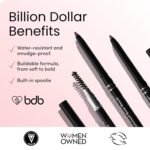 Billion Dollar Brows Universal Eyebrow Pencil – Dual-Ended Design with Precision Tip & Spoolie, Matte Finish, Waterproof, Easy to Use, Vegan & Cruelty-Free for Perfectly Defined Brows - Image 7
