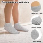 ZERULETS Kids Socks, 20 Pairs Ankle Low Cut Short Athletic Socks for Boys Girls Toddler 1-13 Years - Image 5