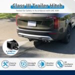 Wsays Class 3 Trailer Hitch 2" Receiver Compatible with Kia Telluride 2020-2025 - Image 3