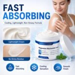 2-Pack Magnesium Niacinamide Relief Cream -Fast Acting Cooling Formula, 12 Ingredients for Muscles, Joints, Neck, Low Back, Knee, Foot, Fast Absorbing, Non-Greasy Formula, 4 oz (2) - Image 7