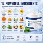2-Pack Magnesium Niacinamide Relief Cream -Fast Acting Cooling Formula, 12 Ingredients for Muscles, Joints, Neck, Low Back, Knee, Foot, Fast Absorbing, Non-Greasy Formula, 4 oz (2) - Image 9