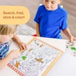 Melissa & Doug Seek & Find Sticker Pad – Animals, 400+ Stickers & 14 Scenes to Color, Search & Find Sticker Activity Pad for Coloring & Matching, Creative Learning Toys for Kids 4+ - FSC Certified - Image 4