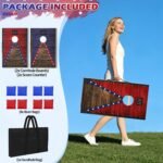 Electronic Cornhole Board Set 4x2ft 3x2ft 2x1ft, Automatic Scoring Corn Hole Games for Adults & Kids, Wooden Portable Cornhole Set with 8 Bean Bags & Carrying Bag for Outdoor, Tailgate, Party - Image 6