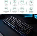 RK ROYAL KLUDGE RK84 Wireless RGB 75% Triple Mode BT5.0/2.4G/USB-C Hot Swappable Mechanical Keyboard, 84 Keys Wireless Gaming Keyboard w/High-Capacity Battery, Quiet Red Switch - Image 3
