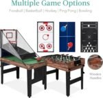 Best Choice Products Combo Game Table Set for Home, Game Room, Friends & Family w/Ping Pong, Foosball, Basketball, Air Hockey, Archery, Chess, Checkers, Shuffleboard, Bowling - Image 5