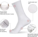 MONFOOT Men's/Women's 3-6 Pairs Cotton Daily Crew Socks, Multipack - Image 5