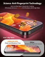UNBREAKcable for iPhone 16 Screen Protector [Quick-Installation Box] 3-Pack 9H+ Hardness Shatterproof Tempered Glass [99.99% HD Clear] [Case Friendly] [Bubble Free] for iPhone 16 6.1" - Image 6