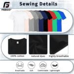 FEEGO Short Sleeve Custom T-Shirts for Men Women - Thickened Cotton Fabric,Front & Back Print,Design Your Own with Photo - Image 4