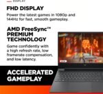 HP Victus 15.6" FHD 144Hz Gaming Laptop, AMD Ryzen 5-7535HS, AMD Radeon RX 6550M (Beats RTX 2050), Backlit Keyboard, Windows 11 Home, w/Cloth (16GB RAM |512GB PCIe SSD) - Image 4
