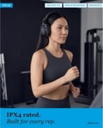 TREBLAB U5 Active Noise Cancelling Headphones Over-Ear, Wireless Bluetooth 5.3 Headphones with Mic, 65-Hr Battery, Hybrid ANC, Multipoint, Deep Bass, IPX4, Foldable for Travel, Work, Commute, Gym - Image 11