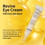 NIDA Revive Eye Cream For Face And Neck | Probiotics Lystate Solution, Retinal, Peptide Complex, Bakuchiol | Wrinkles, Fine Lines, Cell Turnover, Firm Skin Texture, Radiant Skin | 1.35 fl. oz., 40ml - Image 3