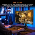 KOORUI 25 Inch Curved Gaming Monitor 240Hz FHD 1080P Computer Monitor, 1500R 1ms MPRT Display, Adaptive Sync, 90% DCI-P3,HDR, Eye Care, Tilt Adjustable, VESA 75x75mm, Black,G2511XC - Image 9
